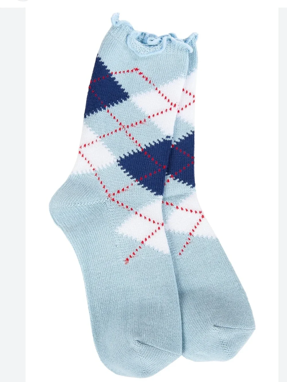 Blue Argyle World’s Softest Socks